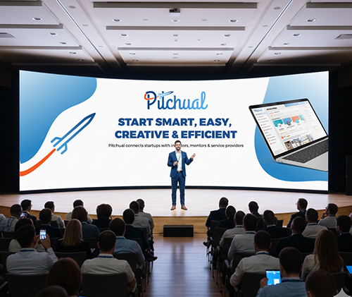 Pitchual: startup social network platform