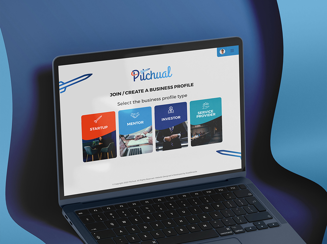 Pitchual: startup social network platform