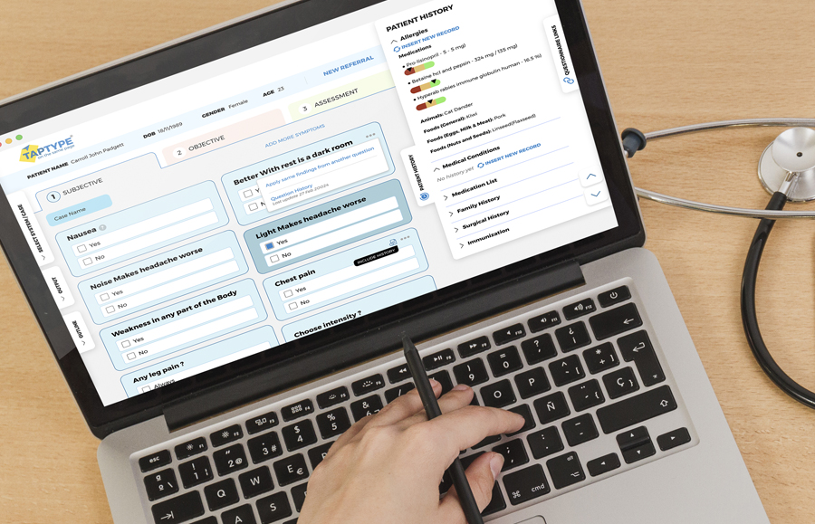 TAPTYPE: Medical Platform