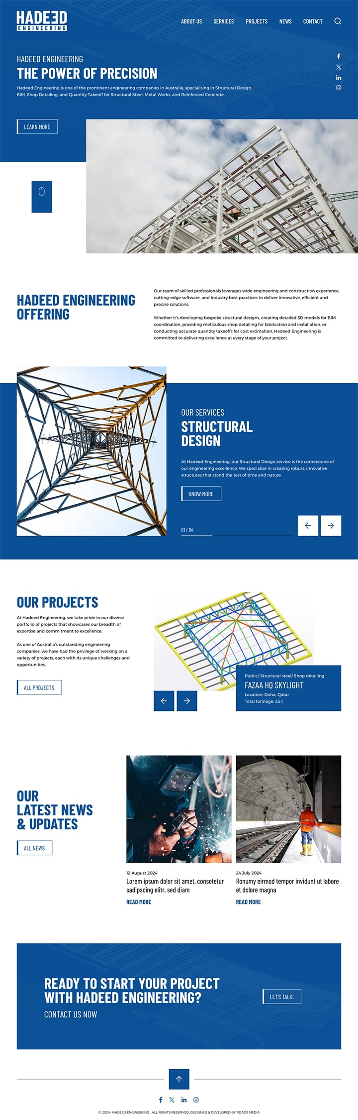 Hadeed Engineering Website Design & Development