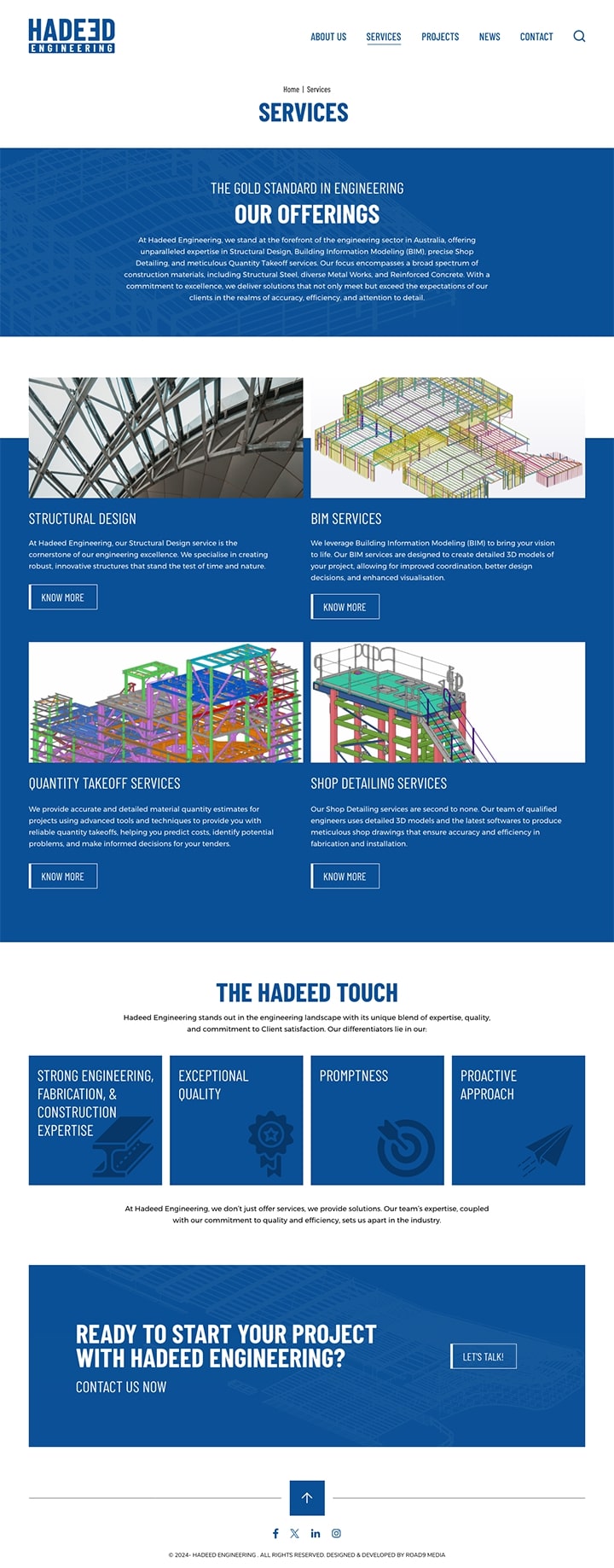 Hadeed Engineering Website Design & Development