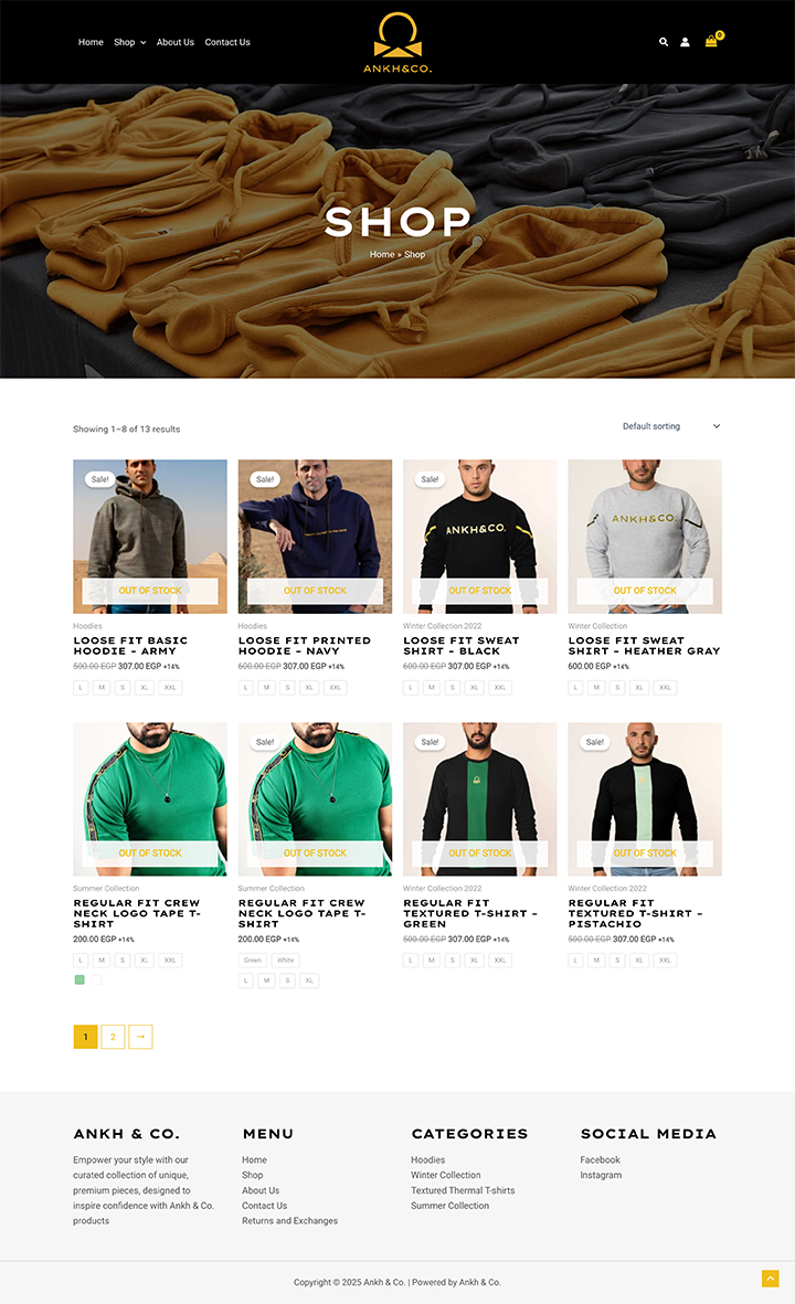 Ankh & Co online store