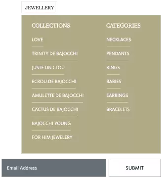 Bajocchi jewellers online store design & development