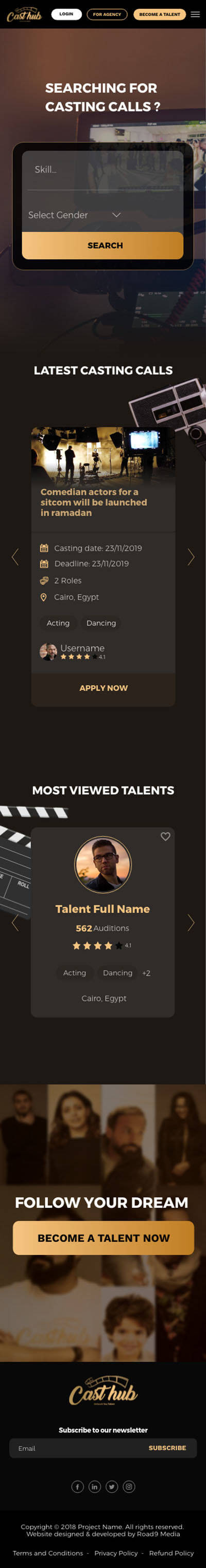 Cast Hub talents recruitment