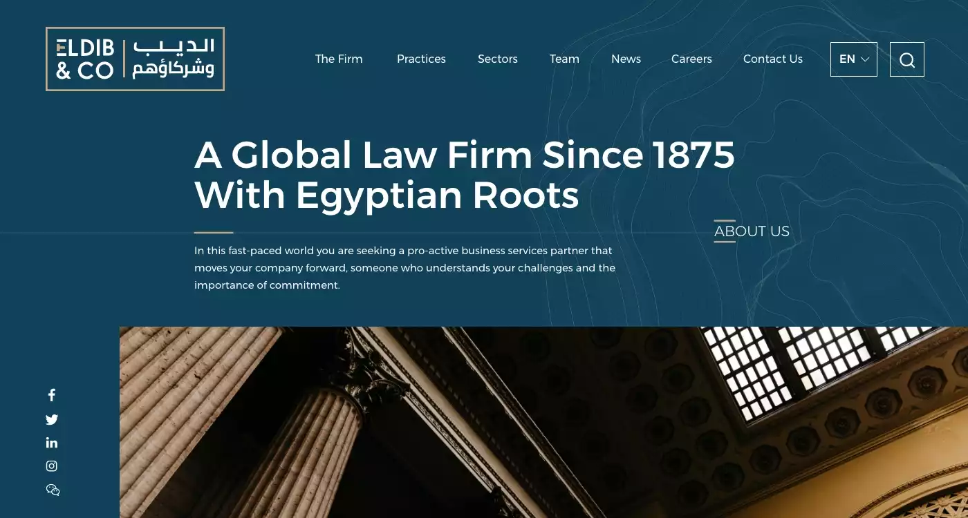 El Dib & Co. Law Firm Website