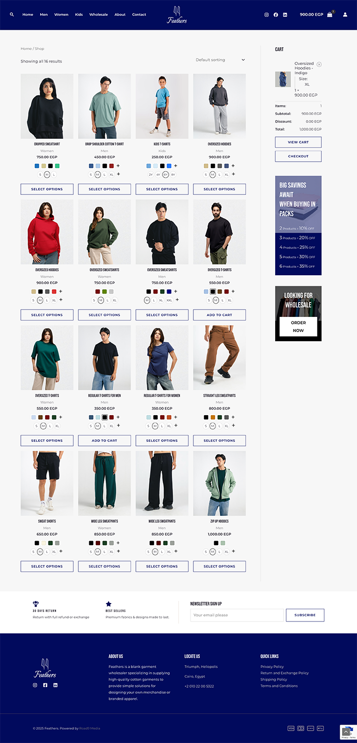 The Feathers Online Fashion Store