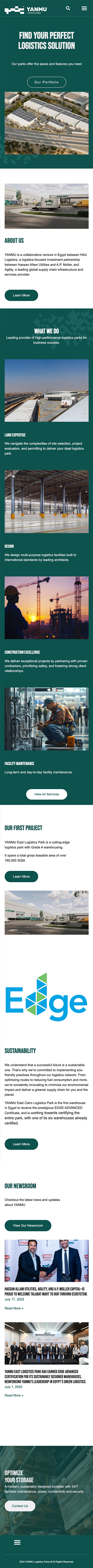 Yanmu logistics parks - Hassan Allam