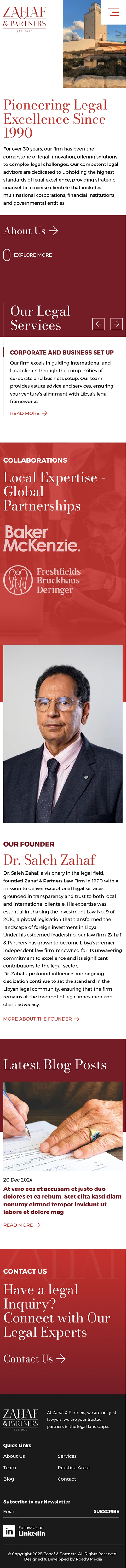 Zahaf & Partners low firm website